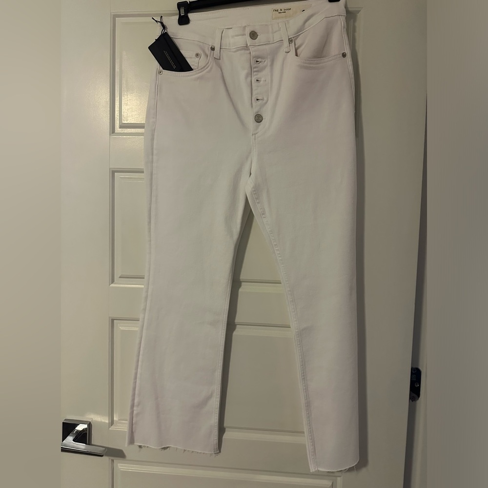Size 31 Rag & Bone White Casey jeans